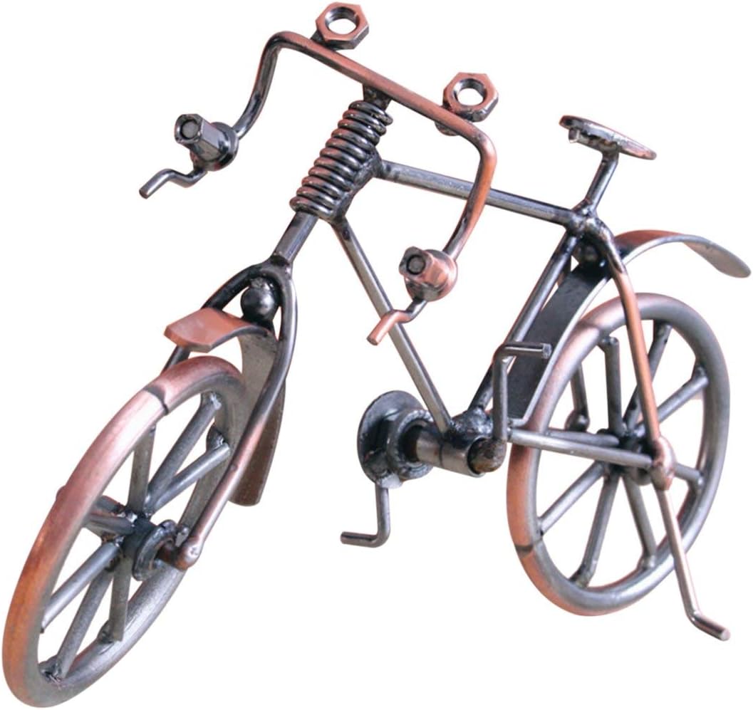 Gwendoll Antique Bike Modèle Métal Artisanat Décoration de La Maison Figurine De Vélo Miniatures