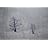 Wall26 - Lone Trees on Hills of Snow Against a Grainy Background - Wall Mural, Removable Sticker, Home Decor - 100x144 inches