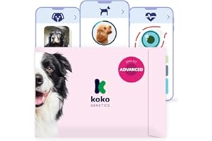 Koko Genetics Advanced DNA Test for Dogs, Analyzes & Identifies 400+ Breeds, Ancestry, Offers 175+ Genetic Health and Traits Reports, Lifetime Updates Included