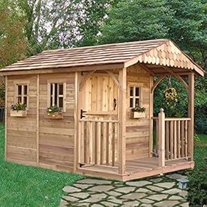 amazon.com : santa rosa wood storage shed : wood outdoor