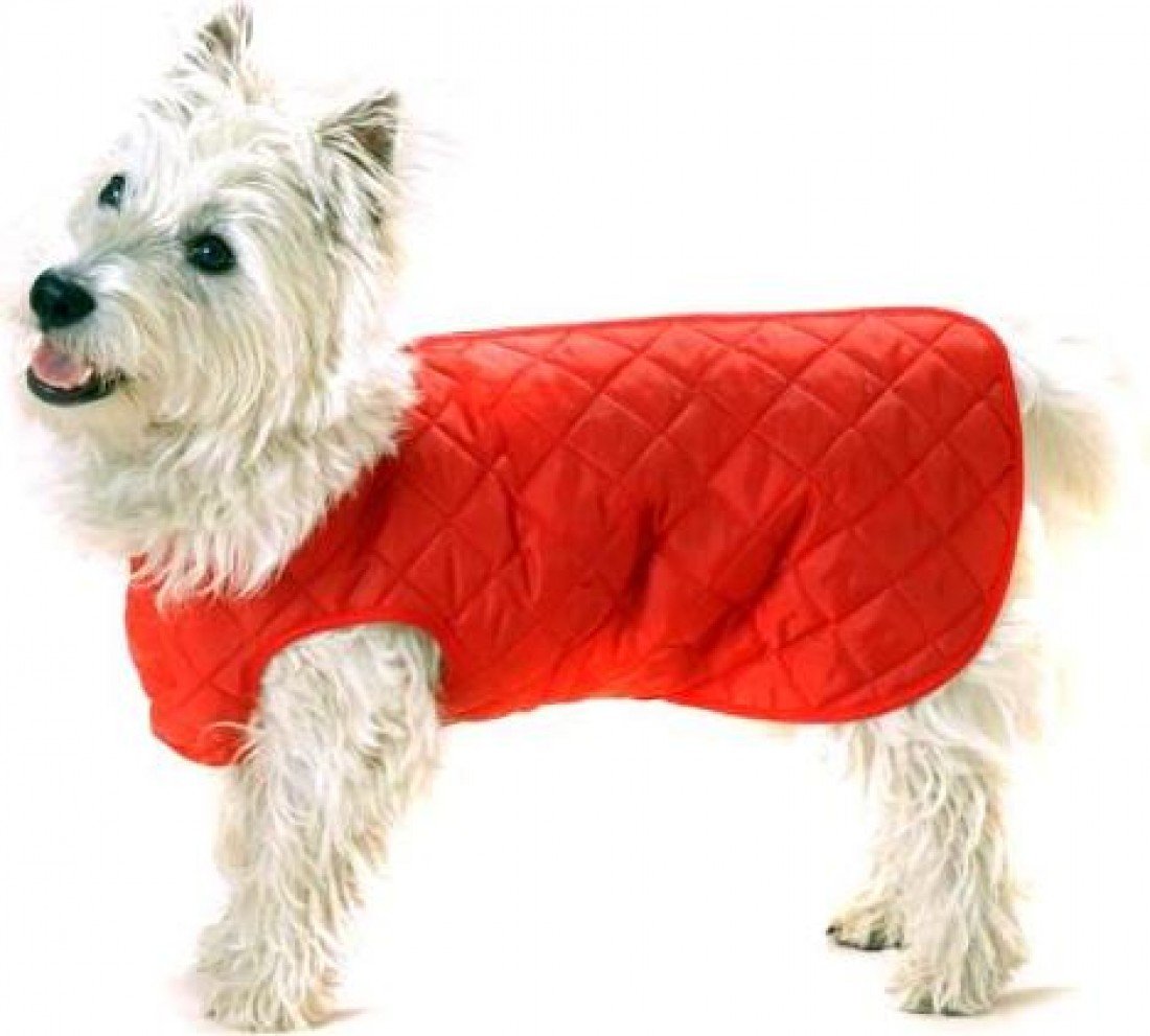 Cosipet Quilted Step in Suit, 10-inch/ 25 cm, Red