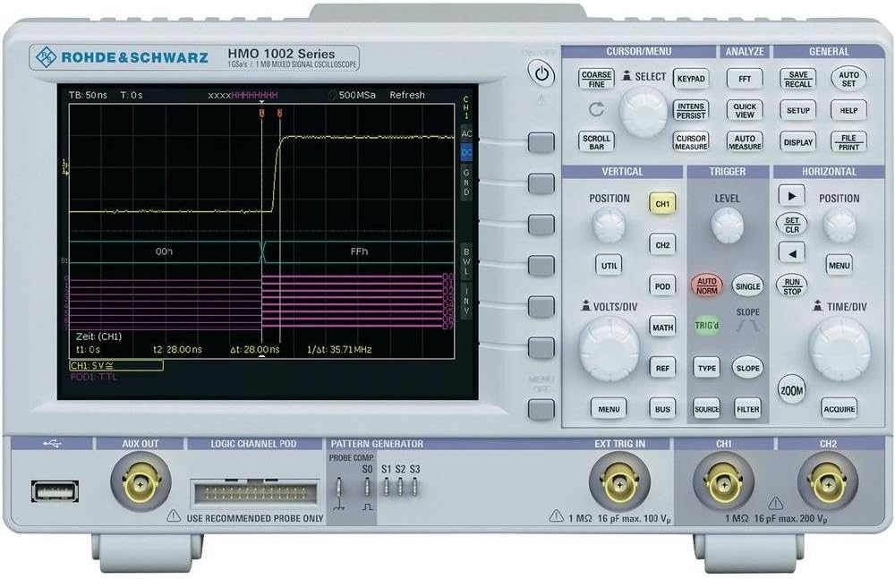 Rohde & Schwarz hmo1102 2-canali Oscilloscope Digital Memory
