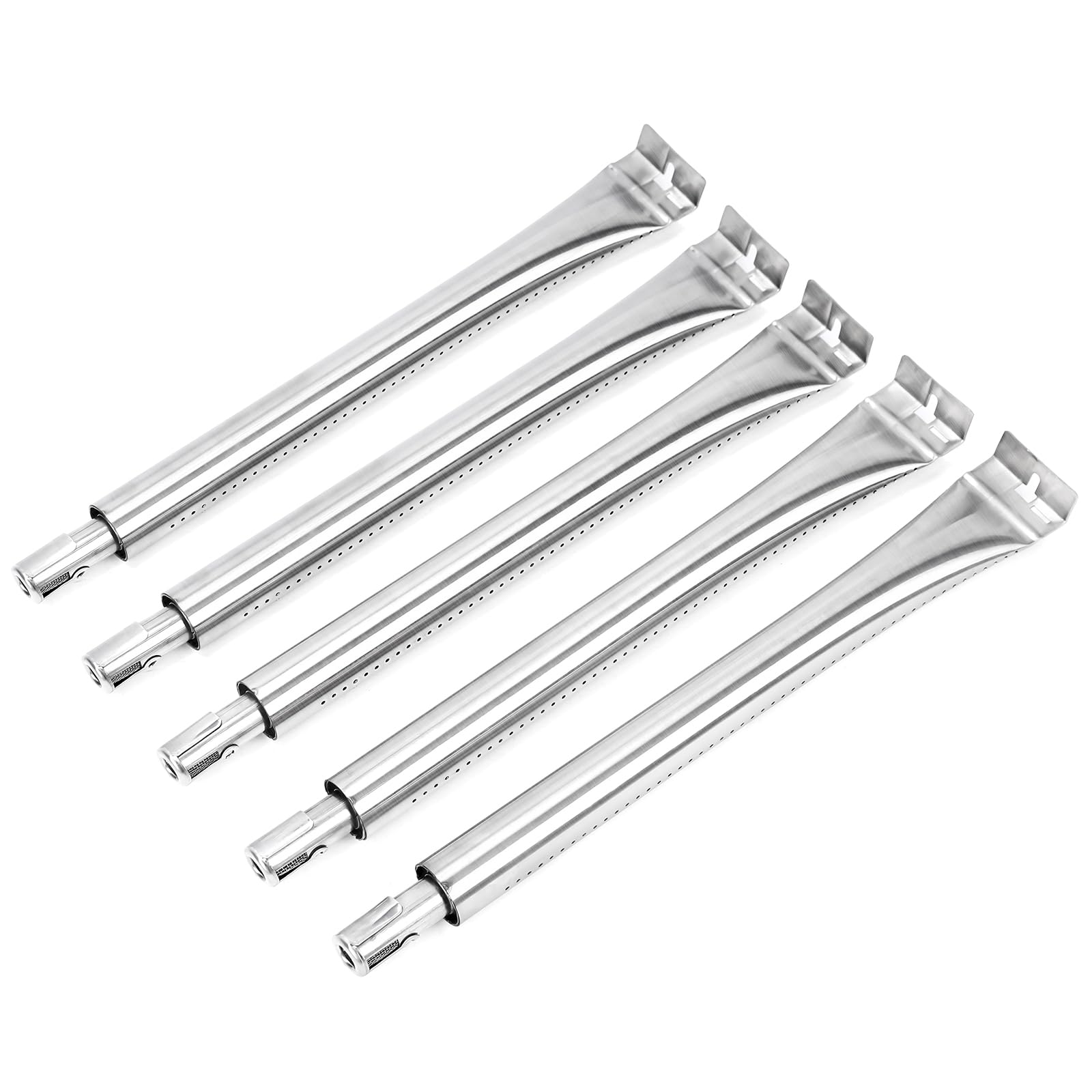 Denmay 18631 40 cm Stainless Steel Burner Tube for BroilKing Baron Models with Pipe Burners Front to Rear Burner Tube Replacement Parts for Broil King Baron 490 590 320 340, Pack of 5