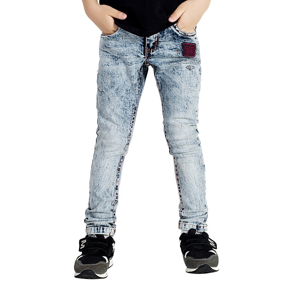 Boys Jeans Denim Skinny Trousers Slim Fit Streched Pants size 170cm