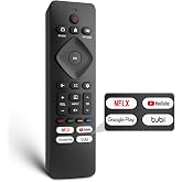 Replacement for Philips-Smart-TV-Remote-Control, Smart Remote for Philips | Universal for Philips Android/Google TV, 4 Shortcuts, No Setup Required, Infrared Remote, ABS Material