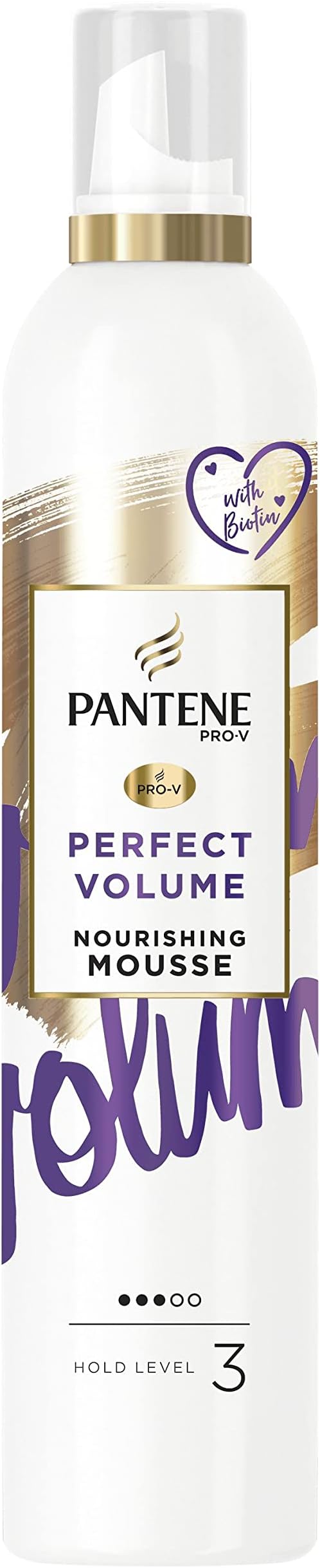 Pantene Volumizing Hair Mousse Biotin Fine Hair Heat Protection 6x 200ml