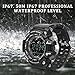 Sports Watch smart Bluetooth Watch IP67 waterproof Remote Camera Fitness Tracker Wearable Technology Running watch for IOS & Android Smartphones iPhone X 8 Samsung Galaxy s9+for Men & Boys-Black