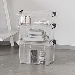 Superio Clear Storage Box with Lid, 2.5 Quart