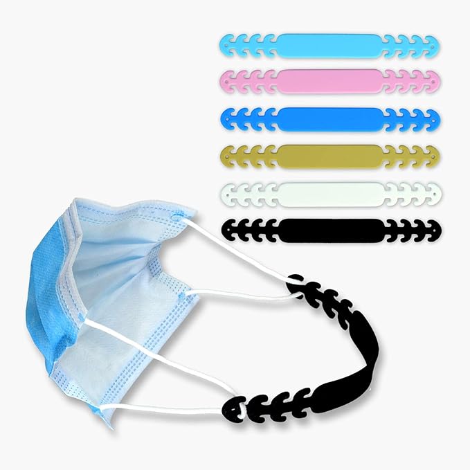 6pcs Face Mask Extender Strap. Adjustable Mask Holder. No More Ear Pressure or Pain. The Mask