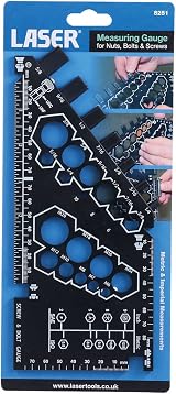 Laser 8251 Nut Bolt & Screw Gauge ABS Plastic Multifunction Tool view 5