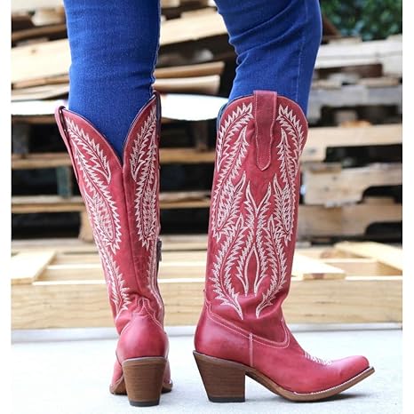 botas vaqueras altas mujer