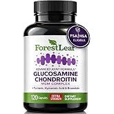 ForestLeaf Glucosamine Chondroitin MSM Joint Supplement Complex - 1200mg - 120 Caps