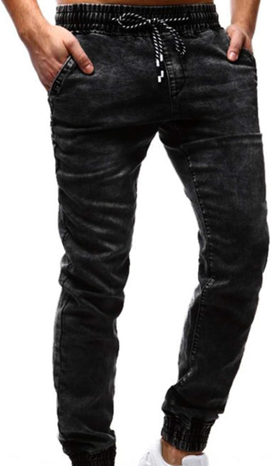 Men's Classic Denim Jeans Slim&Thin for MultiSeason Elastic Waist