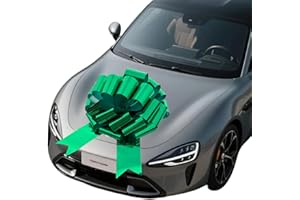 Ailuka Big Car Bow -16 inch Giant Green Bow for Cars, Presents, Bikes - Perfect for Christmas, Birthdays, Graduations, Anniversaries, Parties & More