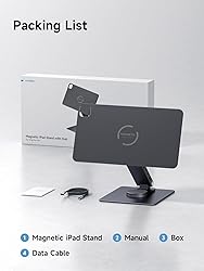 Hagibis Magnetic iPad Stand with USB C Docking