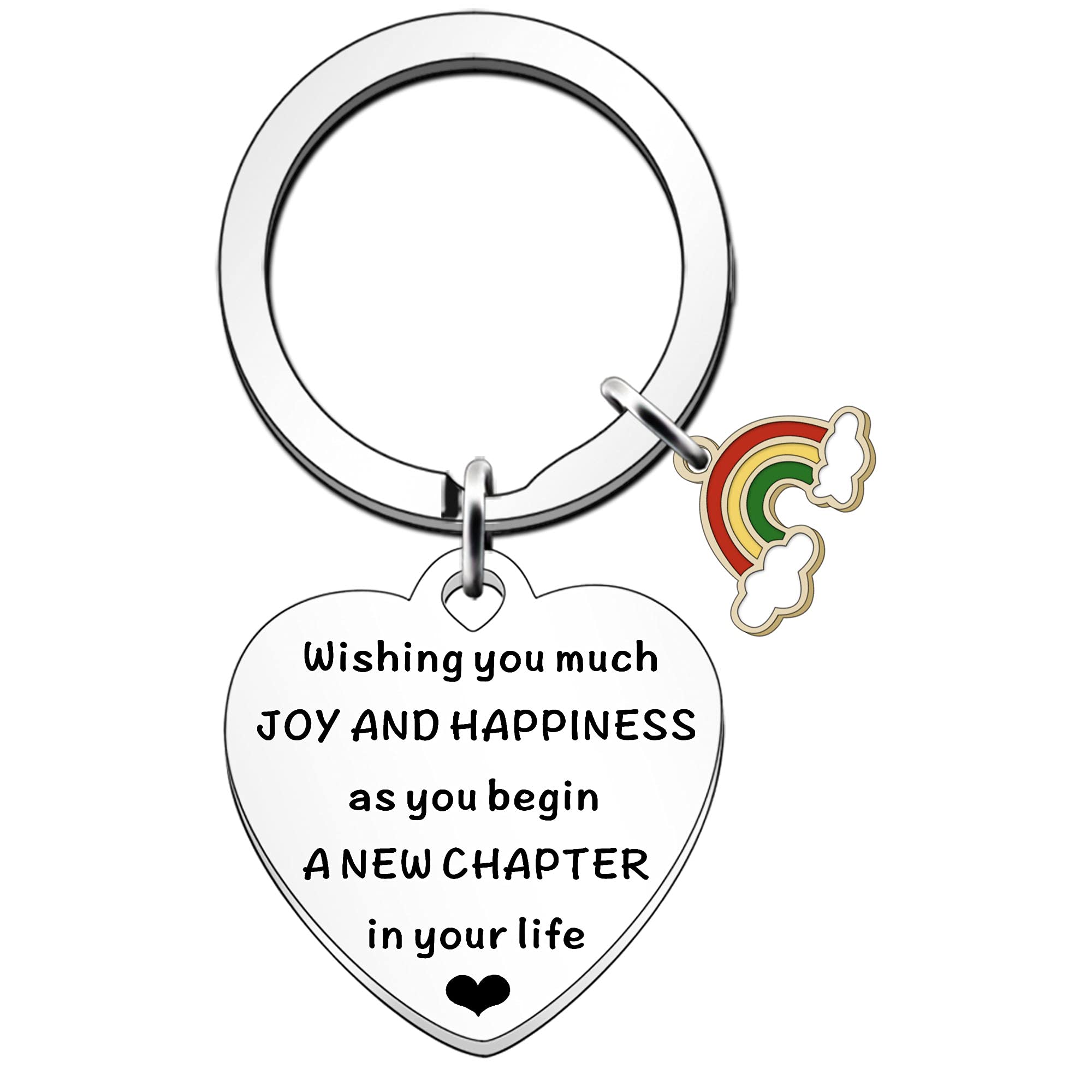 FMCC Good Luck Gifts for Women New Job Keyring Leaving Gifts for Women Colleagues Friendship New Chapter Present