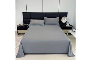 Light Blue Sheets Queen-Breathable Luxury Sheets with Full Elastic & Secure Corner Straps Built in - 1800 Collection Extra So