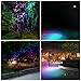 InnoGear Upgraded 8 LED Solar Lights with White and Rotating Through Color Outdoor Landscape Spotlight Security Lighting Dark Sensing Auto On/Off for Patio Yard Garden Driveway Pool Wall, Pack of 2
