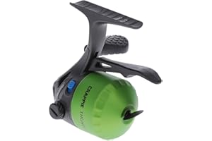 Lew's Crappie Thunder Underspin Fishing Reel, 4.3:1 Gear Ratio, Right or Left-Hand Retrieve, Crappie Thunder Green