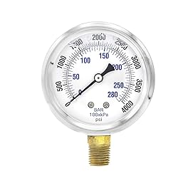 PIC Gauges PRO-201L-254Q 0-4000 PSI Pressure