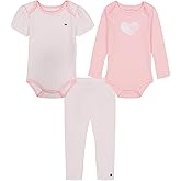 Tommy Hilfiger baby-boys 2 Bodysuits and Pant Set