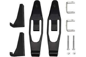 FUSCH Nitrile Rubber Hood Latch Base Strap & Catch Bracket Kit Compatible with Peterbilt 357 367 377 378 379 388 389 Kenworth T300 T600 T800 W900 Replace #: L56-0001 23-13857 HLK1035