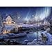 Chenway Christmas Diamond Painting Kit 5D for Adults, 3D DIY Full Drill Accessories Decor Large Paintings Kits Ornaments, Round Rhinestone Home Wall Art Decoration 40x30cm/ 30x30cm (F)