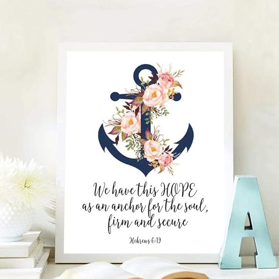 Suuyar Versículo bíblico Hebreos 6:19 Cita Imprimir Escritura Arte de