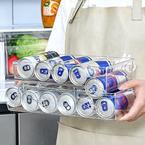 سعر Rolling Can Dispenser Fridge Beer Can Organiser Soda Can Dispenser
