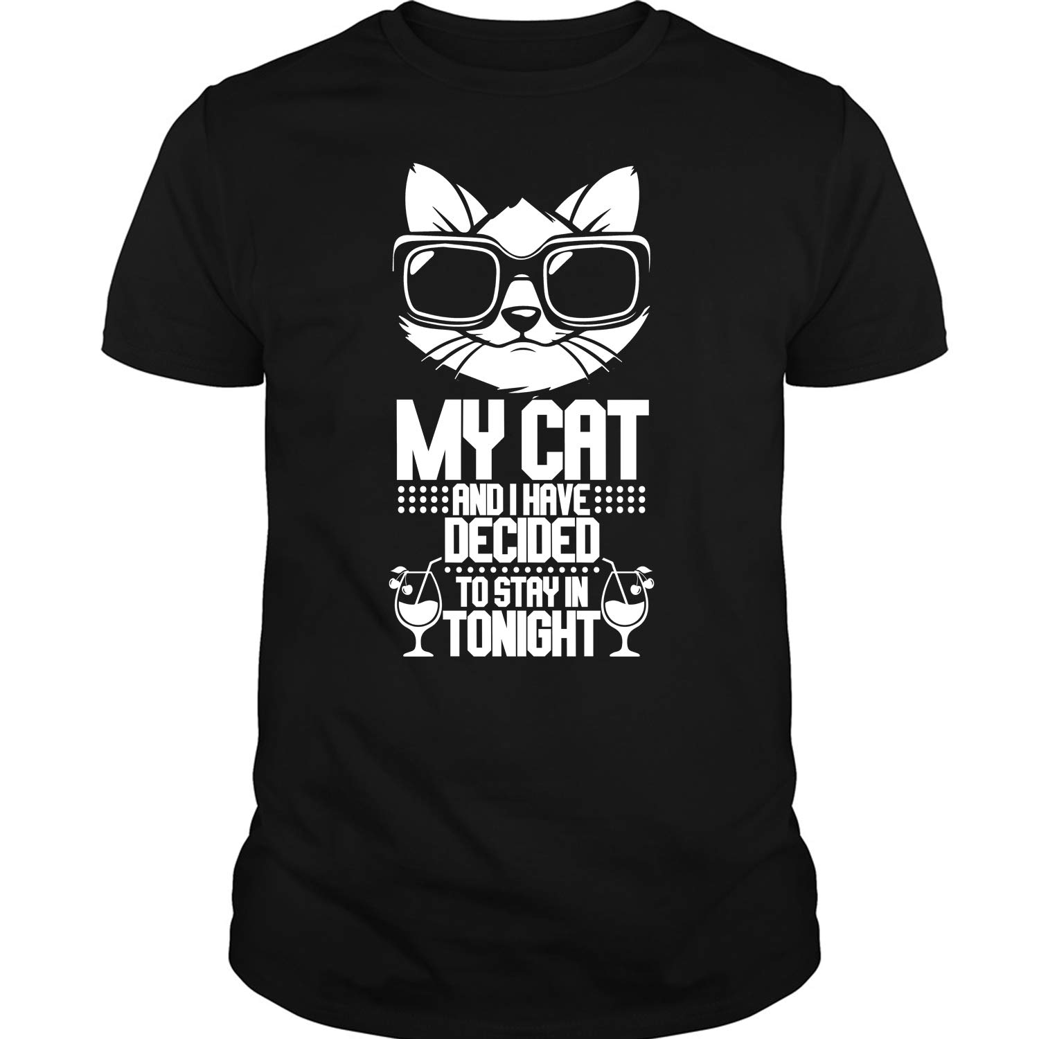 Cat Lover T Shirt My Cat And I Have Decided To Stay Tonight T Shirt