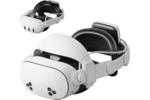 Aubika New 2 in 1 Halo & Elite Mode VR Head Strap, Compatible with Meta Quest 3/3S, 10000mAh Hot-swappable Battery & 20W Fast Charging, Hybrid Battery Strap Accessories for VR Gaming & Movie Watching
