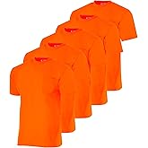 JORESTECH Pack of 5 Short Sleeve T-Shirts: The Ultimate Blend of Moisture-Wicking and Fast-Drying Comfort for All-Day Use