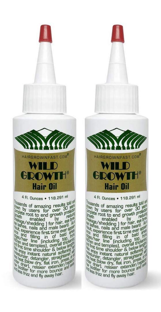 Wild Growth Hair Oil 4oz "Pack of 2" : Hair Regrowth Treatments : Beauty