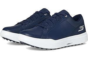 SKECHERS GO GOLF Skechers Mens Drive 6 Arch Fit Leather Relaxed Fit Spikeless Golf Shoe