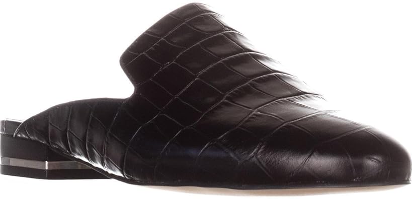 mk logo faux shearling slide