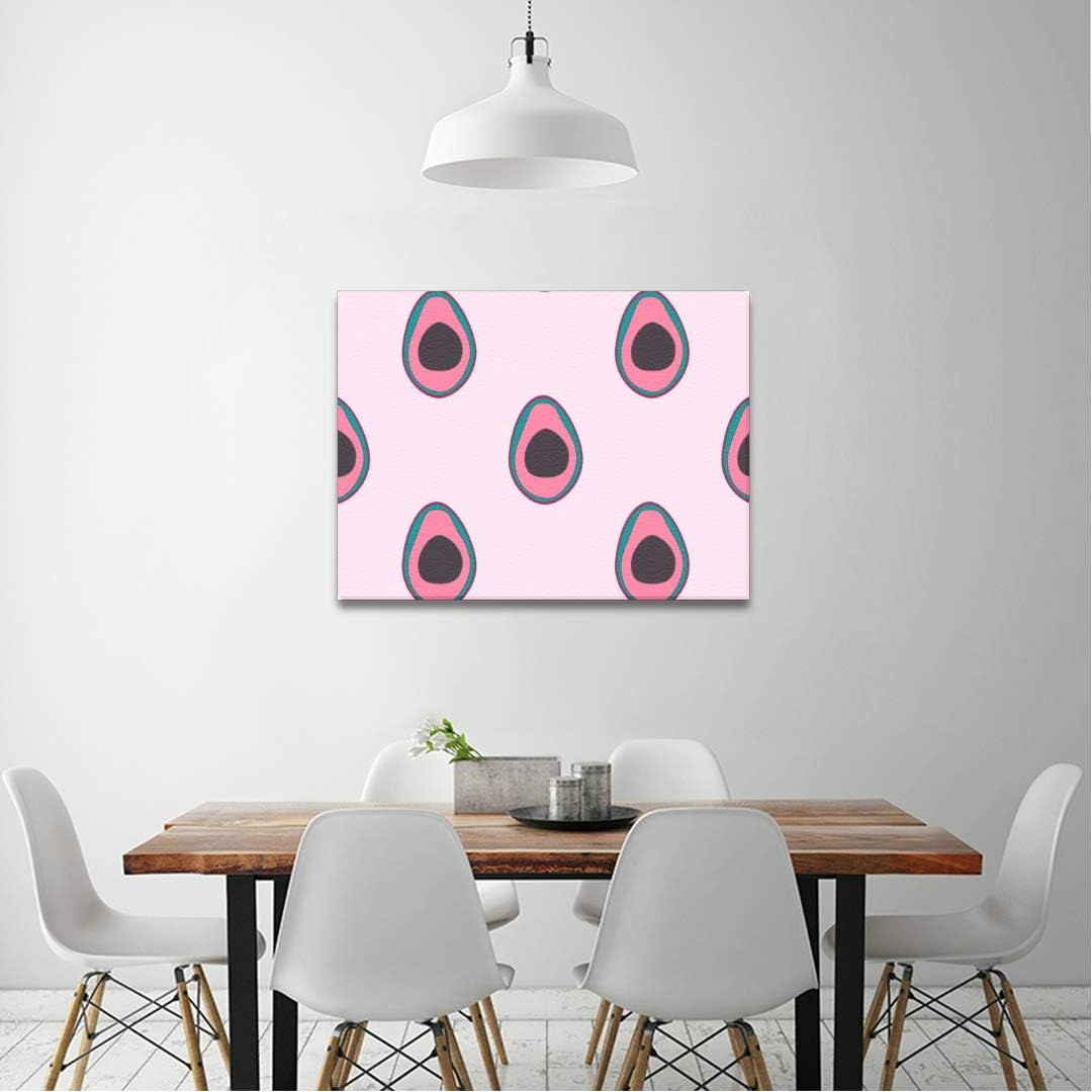 Patrón de arte de pared de lona Aguacate Tela de aguacate Impresión de