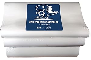 Papersaurus Newsprint Packing Paper - Packing Paper Sheets for Moving and Shipping - 480 Newsprint Paper Sheets - 15 lbs, 17” x 27”