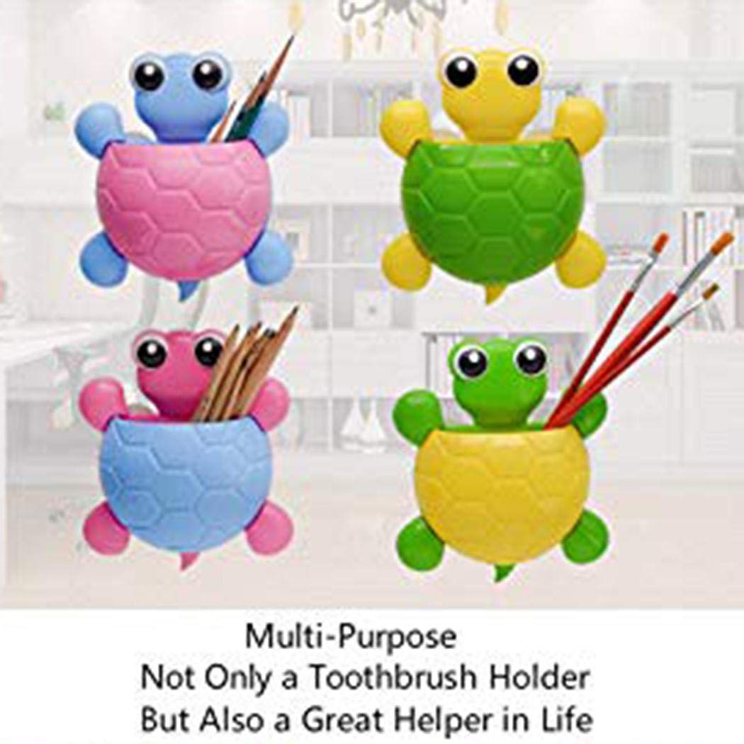 melysUS Creative Cute Turtle-Shape Toothbrush Holder Strong Suction Cup Storage Rack Toothbrush Holders