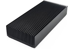 Awxlumv 150mm Aluminum Large Heatsink 5.91''x2.72''x1.06'' inch/150x69x27mm Heat Sink Cooling Oxidized Radiator Plate 22 Fin 