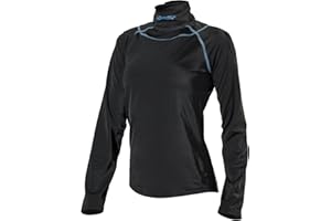 Shock Doctor Youth Girls Compression Shirt with Neckguard for Hockey. Long Sleeves with Integrated Neck Guard