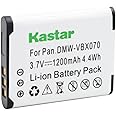 Kastar VW-VBX070 Battery 1 Pack for Pentax D-Li88 Panasonic VW-VBX070 Sanyo DB-L80 DB-L80AU & Pentax Optio H90 P70 P80 W90 WS80 Panasonic HX-DC1 DC2 DC10 DC15 WA10 HM-TA2 TA20 Camera