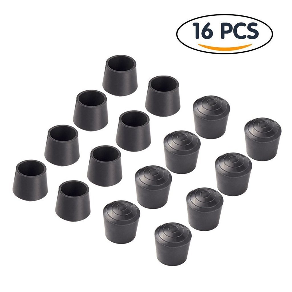 Jocon SF9001 Rubber Leg Tips Shelf End Cap Tips 1 inch (1/2 inch Dia