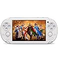 CZT Handheld Game Console 4.3 inch Double Joystick 8GB Build in 2200 Retro Game Video Game Console Arcade Multiple Emulator Mini Portable Game Player MP3/4 TV Out Gifts for Children/Men(White)