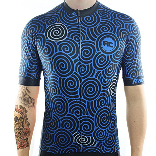 Racmmer Mens Breathable Short Sleeve Cycling Jersey Ultra-Light Cycling Clothing