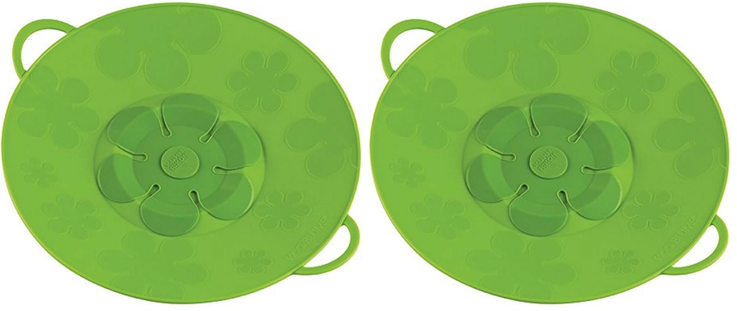 Kuhn Rikon Kochblume Spill Stopper, 11-Inch, Green (Pack of 2)