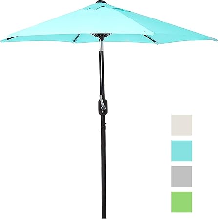 Amazon Com 6 Ft Outdoor Patio Umbrella With Aluminum Pole Easy