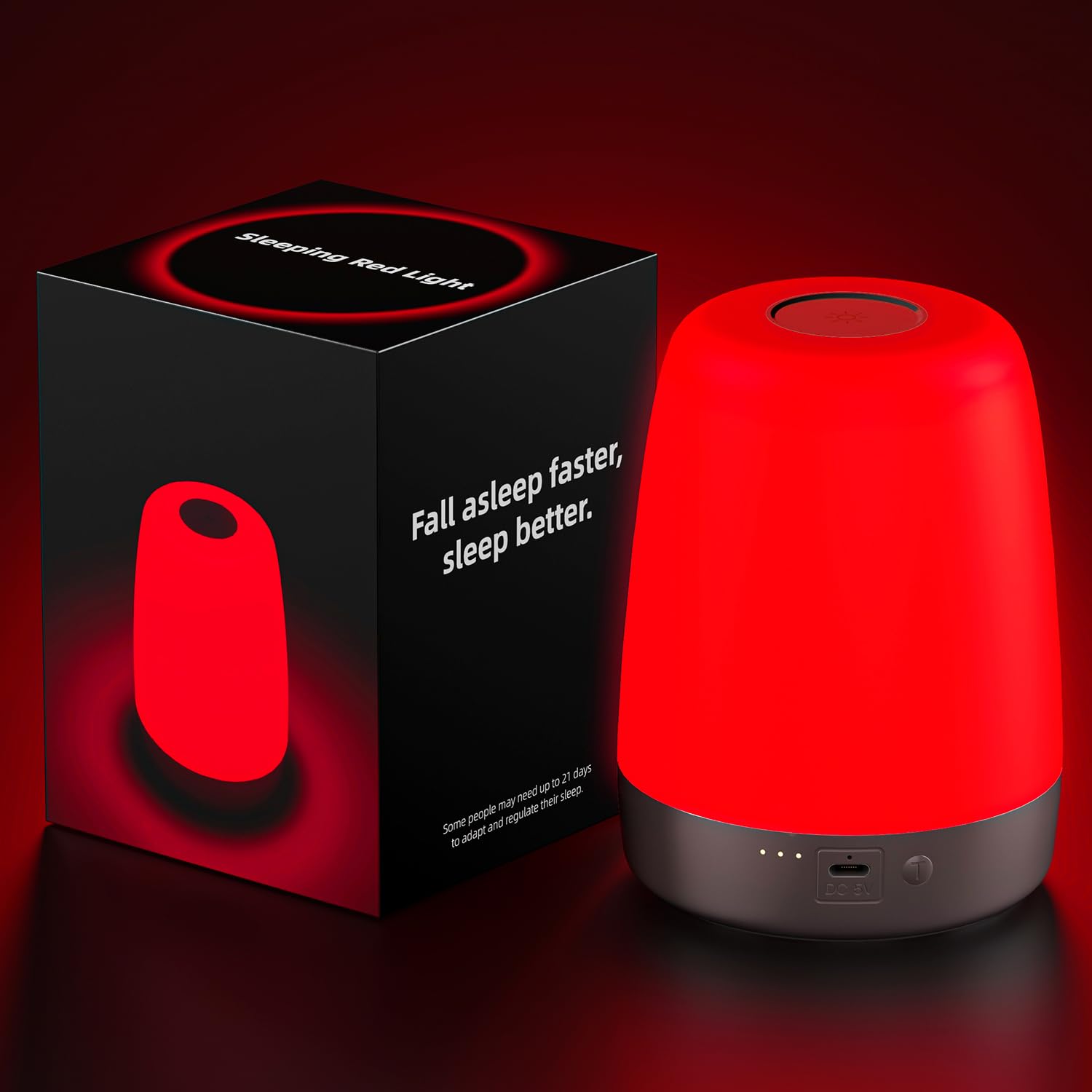 Photo 1 of ***(PARTS ONLY/ NON FUNCTIONAL)***XKETA 670nm Red Night Light: Natural Promoting Melatonin for Faster Deeper Sleeping Bedroom - Specific Pure Light Sleep Lamp for Adults Kids Circadian Rhythm - 2H Timing Cordless Compact