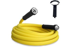OEBLD 5/8”Inner RV Water Hose 15FT Drinking Fresh Potable Water Safe Hose for Camper/Garden/Boat/Farm/Home, No Kinking, Flexible, Wear-resistant, 150PSI Work Pressure, Yellow