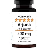 MONOHERB Arjuna Extract 500 mg - 180 Capsules