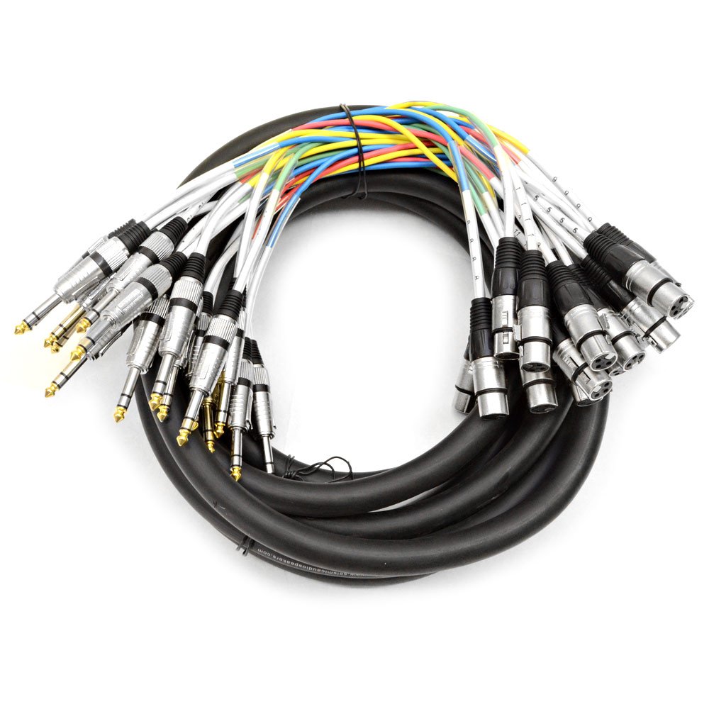 Seismic Audio - SAXT-16x20F - 16 Channel 20' XLR Female to 1/4" TRS Snake Cable
